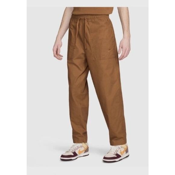 Nike Club Barcelona Pants Men's XL Tan Cotton Lightweight Breathable Casual 2024 - Picture 1 of 10